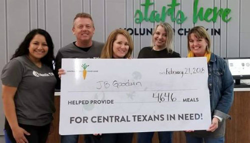 JB Goodwin Gives Back with Food Bank Austin